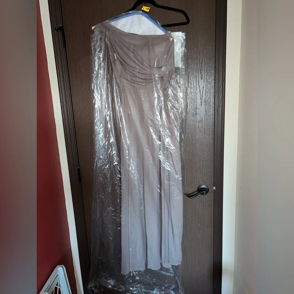 Azazie Style Brooke Hazelnut Bridesmaid Dress - Picture 8 of 11